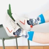 Oil painting export socks, spring and autumn trendy socks, men's socks, ins windblown socks, women's cotton wholesale Specification image